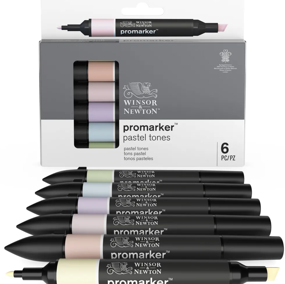Zestaw Promarker - Winsor & Newton - Pastel Tones, 6 szt.