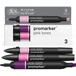 Zestaw Promarker - Winsor & Newton - Pink Tones, 3 szt.