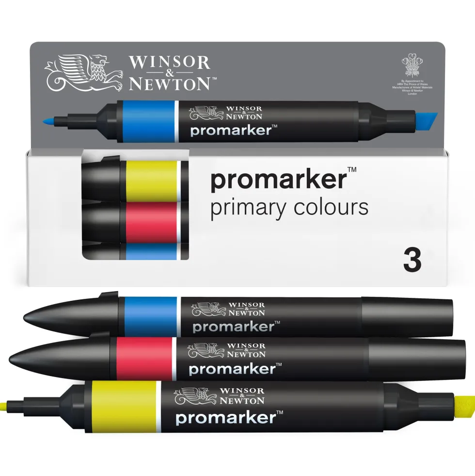 Zestaw Promarker - Winsor & Newton - Primary Tones, 3 szt.