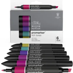 Zestaw Promarker - Winsor & Newton - Rich Tones, 6 szt.