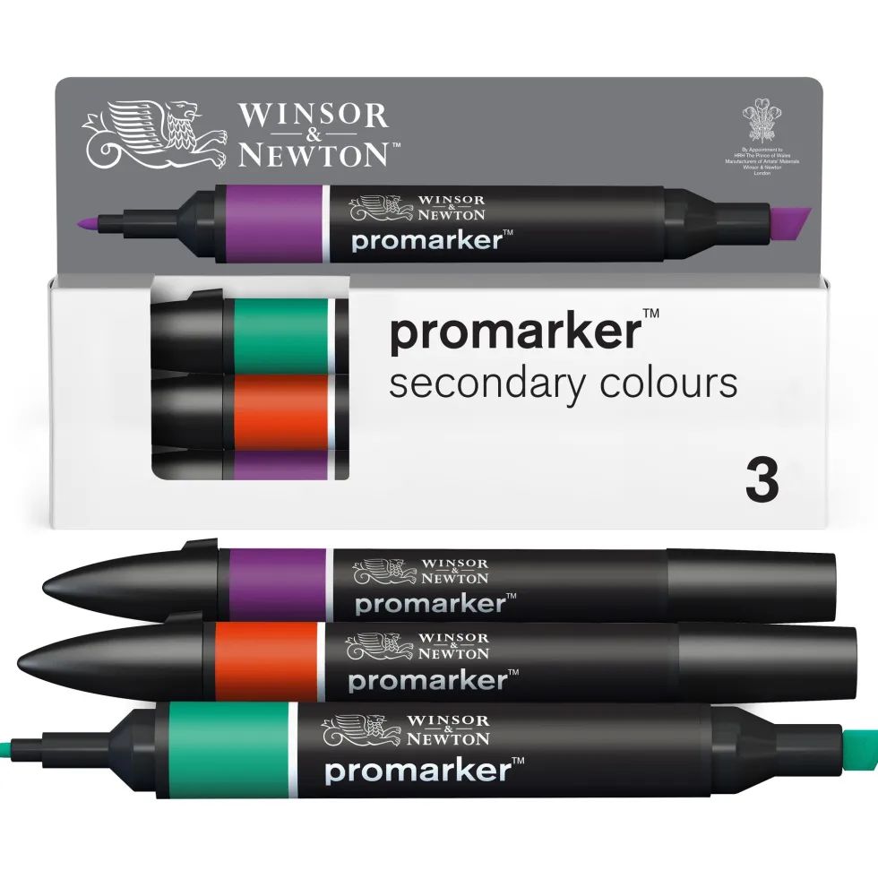 Zestaw Promarker - Winsor & Newton - Secondary Colours, 3 szt.