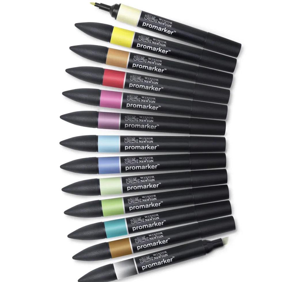 Zestaw Promarker - Winsor & Newton - Set 2, 12 + 1 szt.