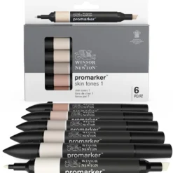 Zestaw Promarker - Winsor & Newton - Skin Tones 1, 6 szt.