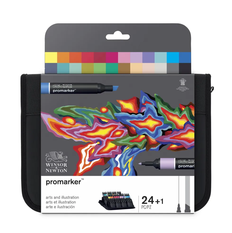 Zestaw Promarker - Winsor & Newton - Sztuka i ilustracje 24 szt.