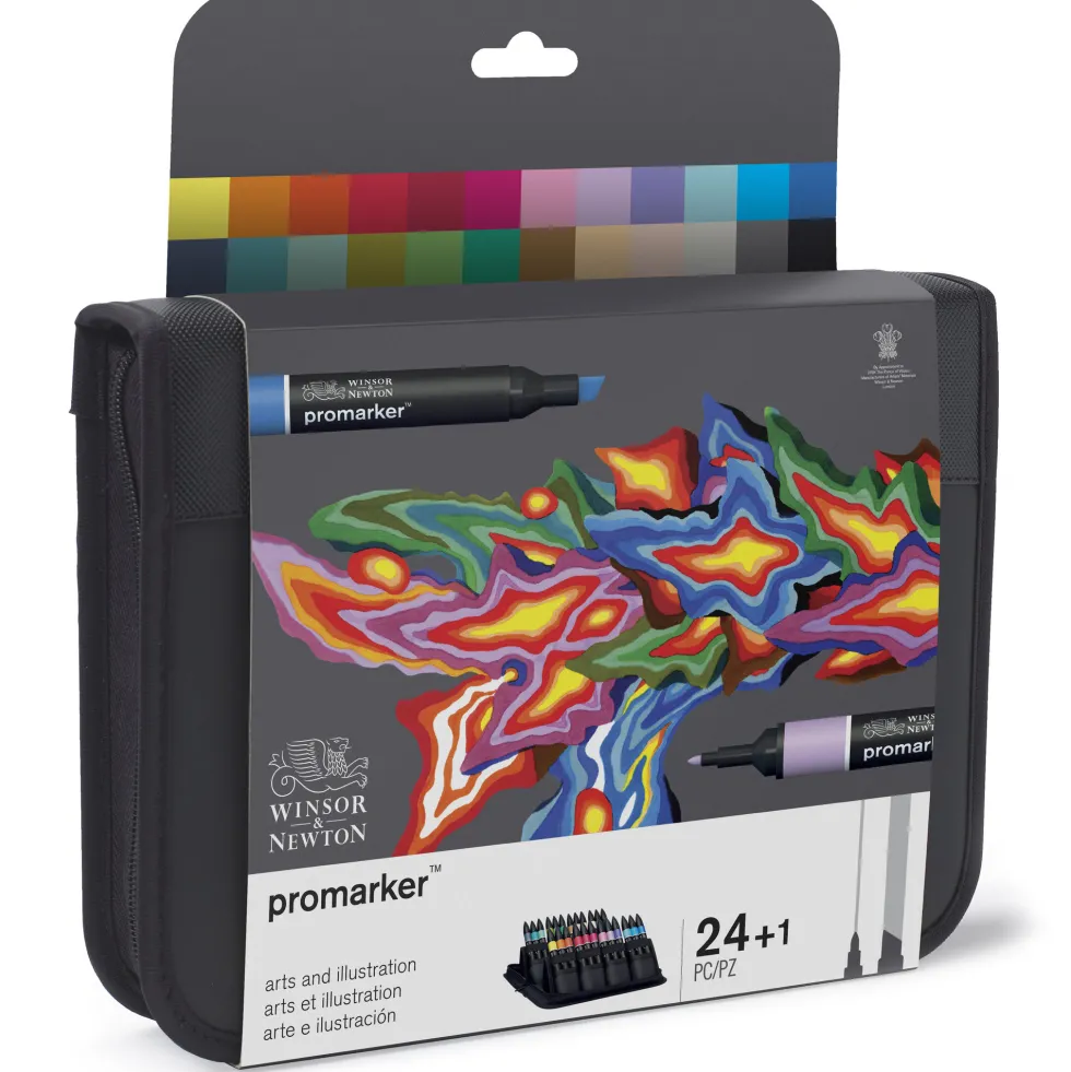 Zestaw Promarker - Winsor & Newton - Sztuka i ilustracje 24 szt.