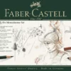 Zestaw rysunkowy Pitt Monochrome w kasecie metalowej - Faber-Castell - 33 szt.