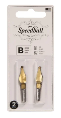 Zestaw stalówek do kaligrafii B1/B2 - Speedball - 2 szt.