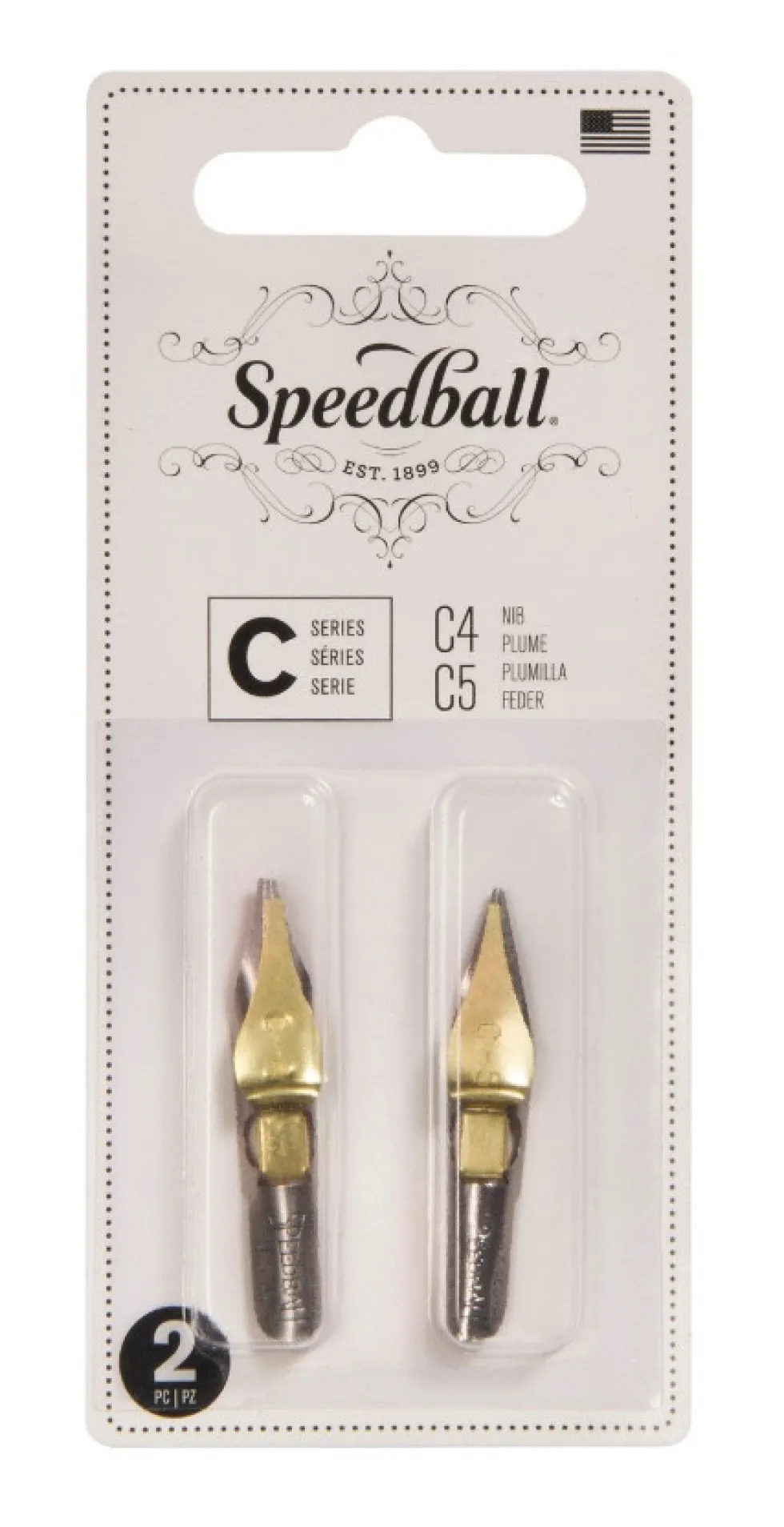 Zestaw stalówek do kaligrafii C4/C5 - Speedball - 2 szt.