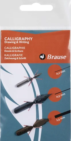 Zestaw stalówek Drawing & Writing - Brause - 3 szt.