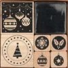 Zestaw stempli drewnianych, Modern Christmas - Rico Design - 6 szt.