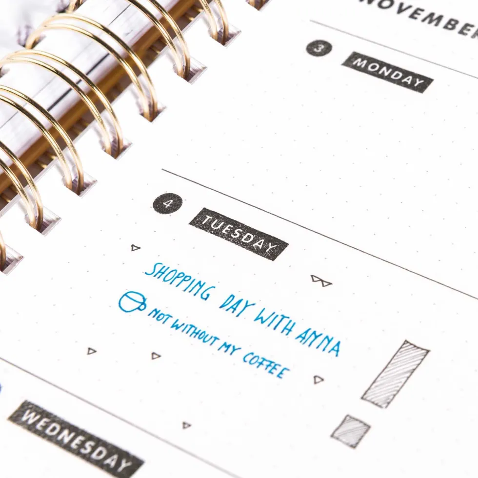 Zestaw stempli silikonowych - Paper Poetry - Bullet Journal, litery drukowane