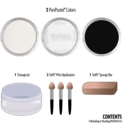 Zestaw suchych pasteli PanPastel Blending & Shading - 3 kolory