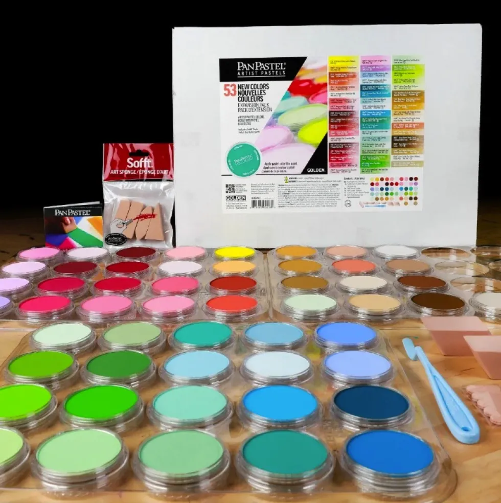 Zestaw suchych pasteli PanPastel Expansion Pack - 53 kolory