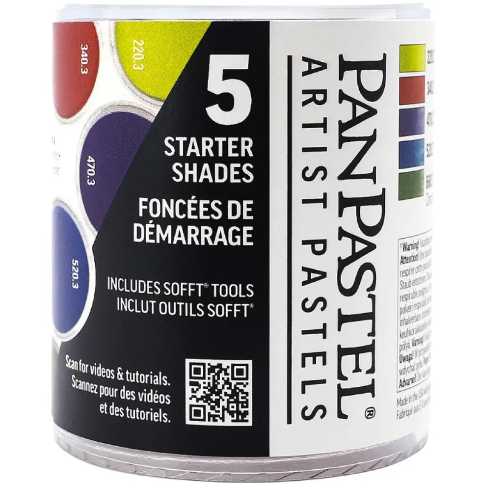 Zestaw suchych pasteli PanPastel Starter Shades - 5 kolorów