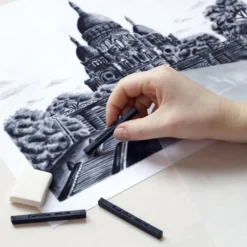 Zestaw suchych pasteli Sketching Carrés Assorted - Conté à Paris - 12 szt.