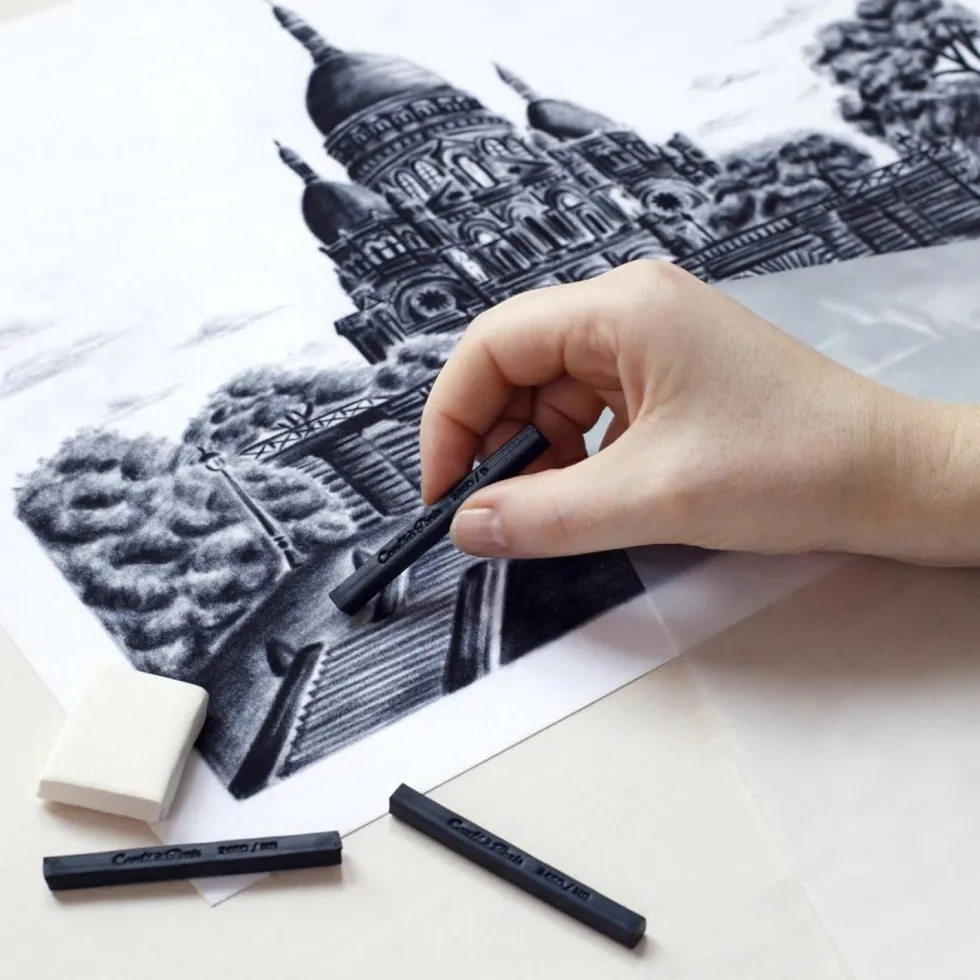 Zestaw suchych pasteli Sketching Carrés Assorted - Conté à Paris - 12 szt.
