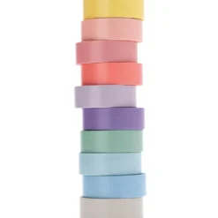 Zestaw taśm washi - Paper Poetry - Pastel, 15 mm x 5 m, 10 szt.