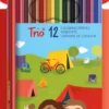 Zestaw trójkątnych grubych kredek Trio - Stabilo - 12 kolorów