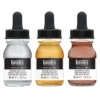 Zestaw tuszów akrylowych Iridescent - Liquitex - 3 kolory x 30 ml