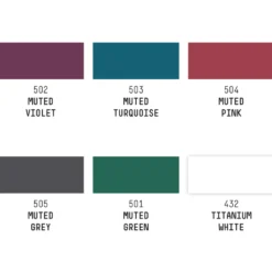Zestaw tuszów akrylowych Muted Colors - Liquitex - 6 kolorów x 30 ml