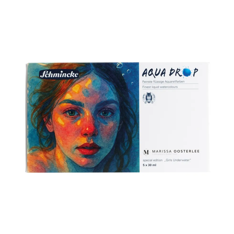 Zestaw tuszów akwarelowych Aqua Drop - Schmincke - 5 x 30 ml