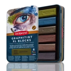 Zestaw tuszów akwarelowych Graphitint XL w sztyfcie - Derwent - 6 kolorów