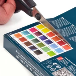 Zestaw tuszów akwarelowych Inktense w kostkach - Derwent - 24 szt.