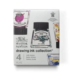 Zestaw tuszów rysunkowych - Winsor & Newton - Rich Tones, 4 szt.
