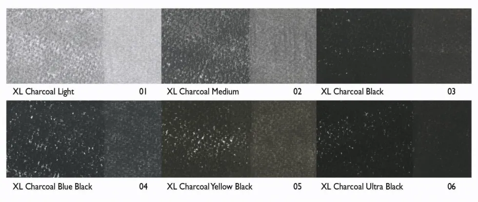 Zestaw węgli Charcoal XL w sztyfcie - Derwent - 6 szt.