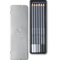 Zestaw węgli w ołówku Studio Collection - Winsor & Newton - 6 szt.