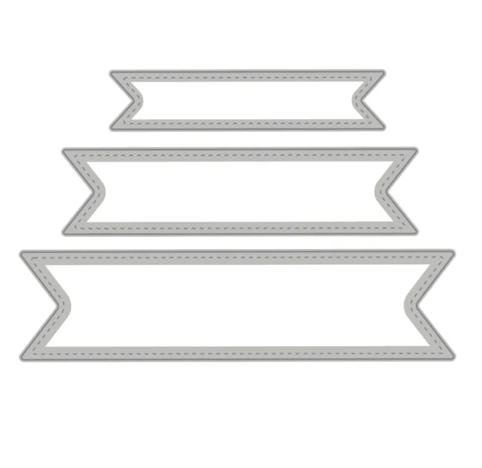 Zestaw wykrojników Banery - DpCraft - 3 szt.