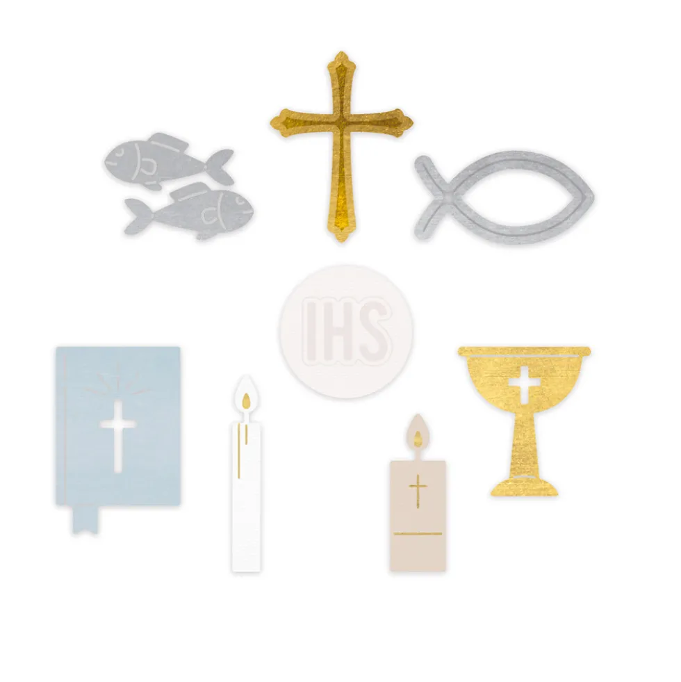 Zestaw wykrojników - DpCraft - Motywy religijne, 8 szt.