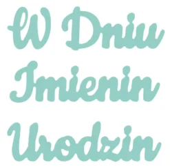 Zestaw wykrojników - DpCraft - W dniu urodzin, imienin