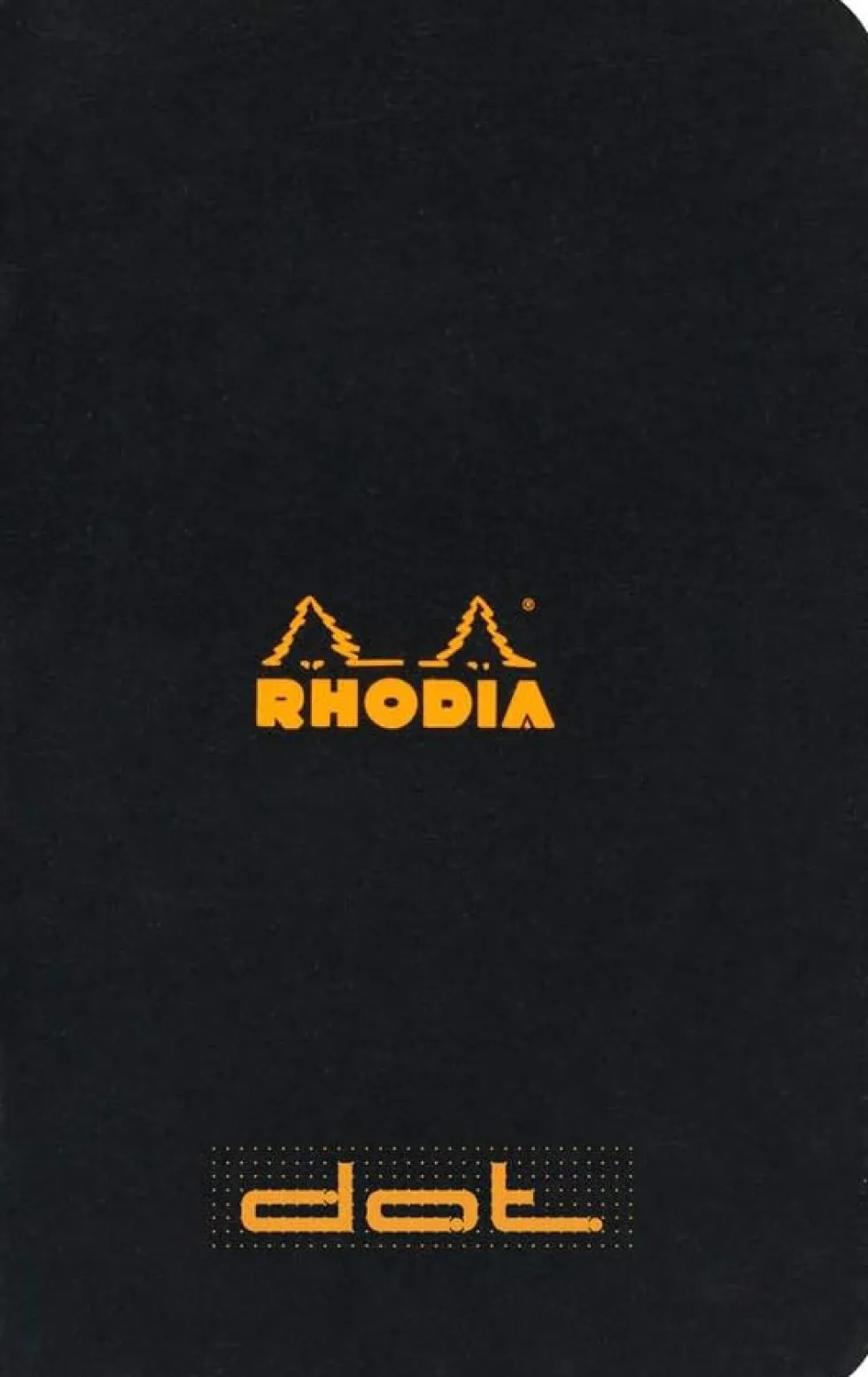 Zeszyt w kratkę A7 - Rhodia - Black 80 g 48 stron