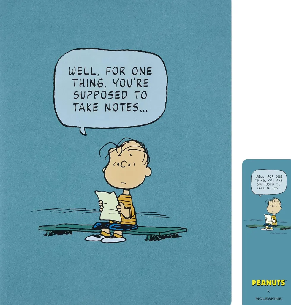 Zeszyt w linie Peanuts Cahier 19 x 25 cm - Moleskine - miękka okładka