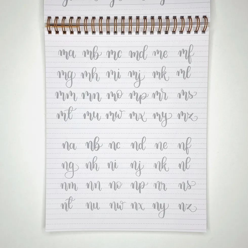 Zeszyt z ćwiczeniami do brush letteringu Bounce, B5 - Devangari - 170 g/m2