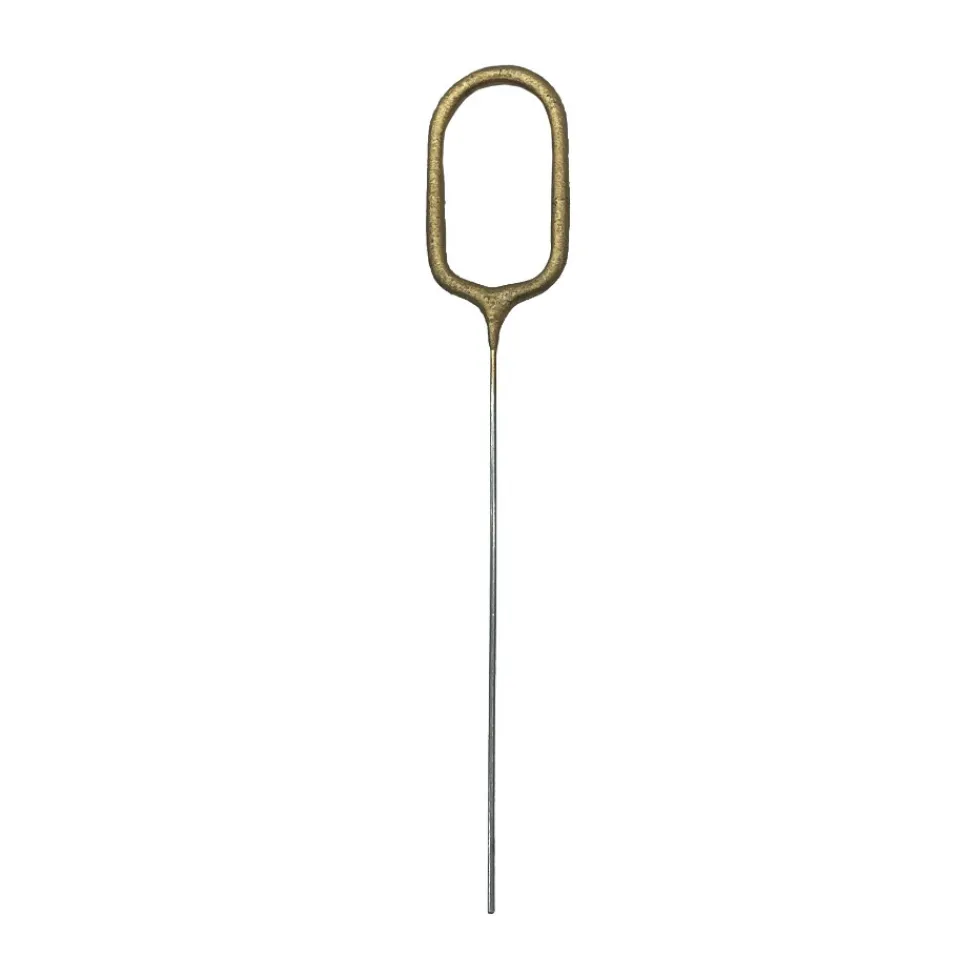 Zimne ognie Cyfra 0 - złote 15 cm