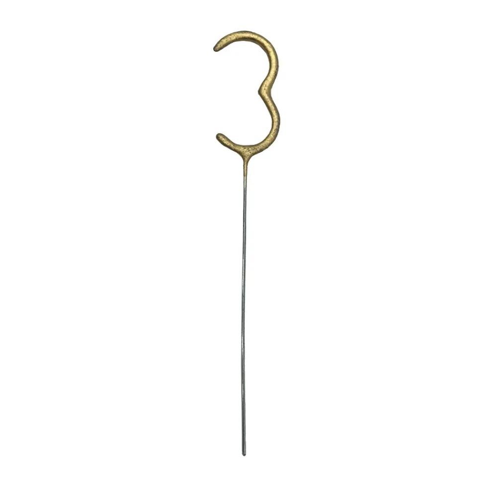 Zimne ognie Cyfra 4 - złote 15 cm