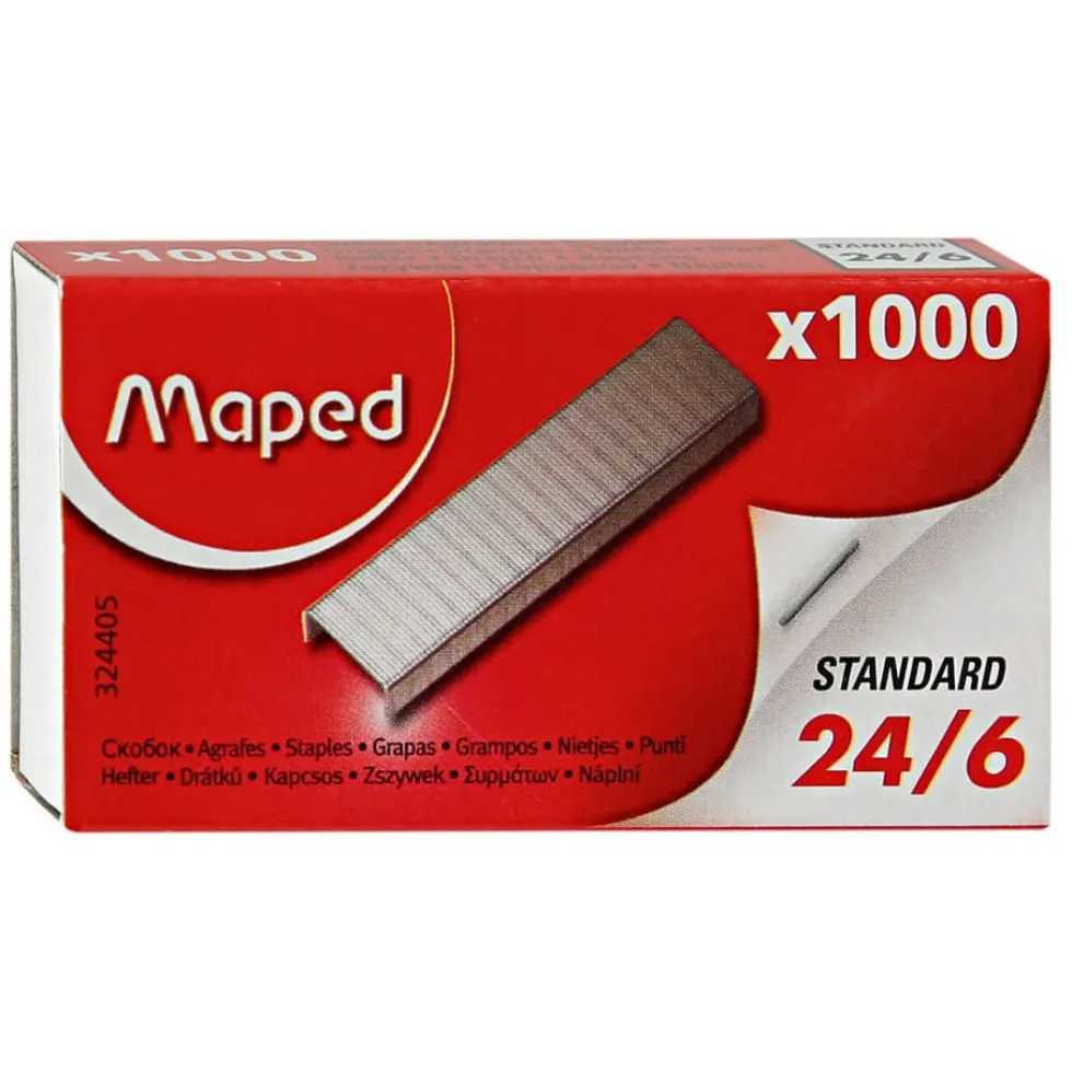 Zszywki metalowe 24/6 - Maped - 1000 szt.