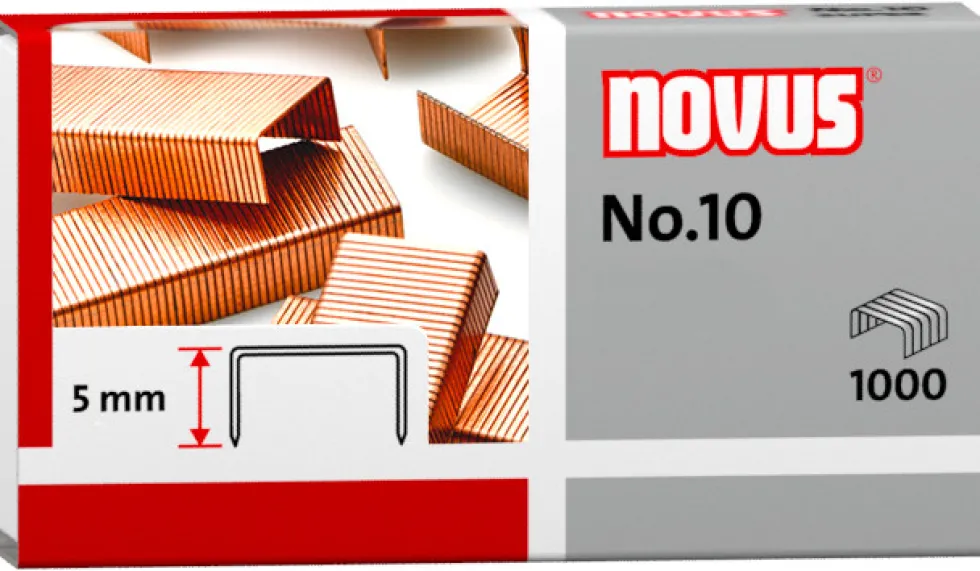 Zszywki miedziowane Novus No.10 - 1000 szt.